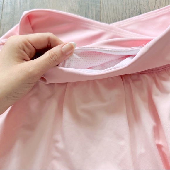 Luga Pink Pastel Tennis Skirt Mini w Shorts - Picture 4 of 5